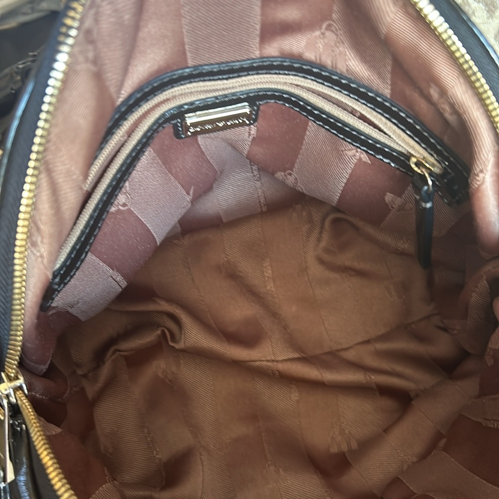 Armani Patent Leather Bag Crossbody Brown Emporio Bag - Picture 14 of 16